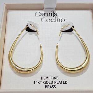NIB Camila Coelho Gold Earrings